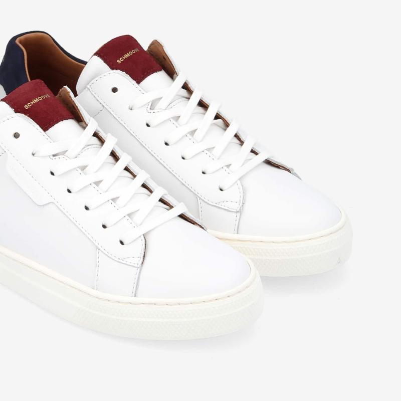 SPARK CLAY M - NAPPA/SUEDE/SDE - WHITE/BURGUNDY/OCEAN